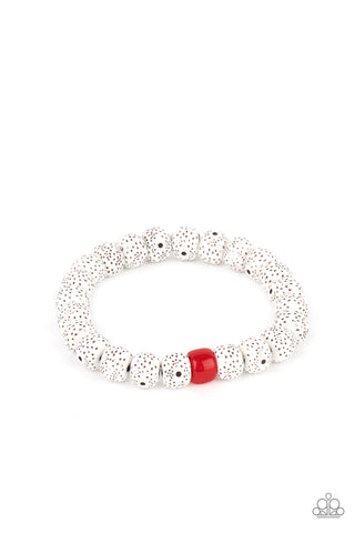 Paparazzi ZEN Second Rule - Red Bracelet