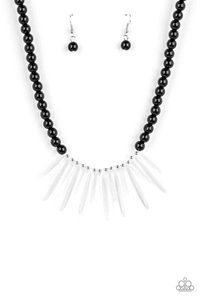 Paparazzi Icy Intimidation - Black Necklace
