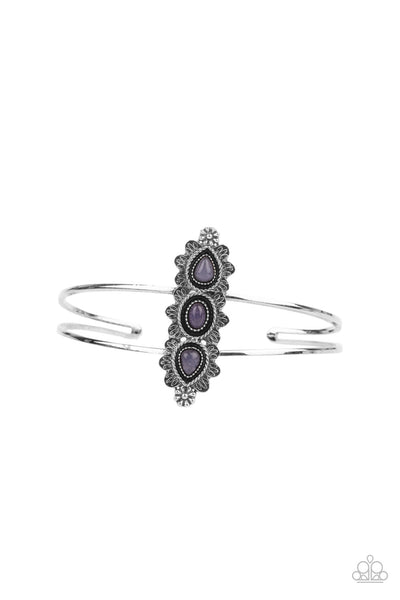 Paparazzi Fairytale Flowerbeds - Purple Bracelet