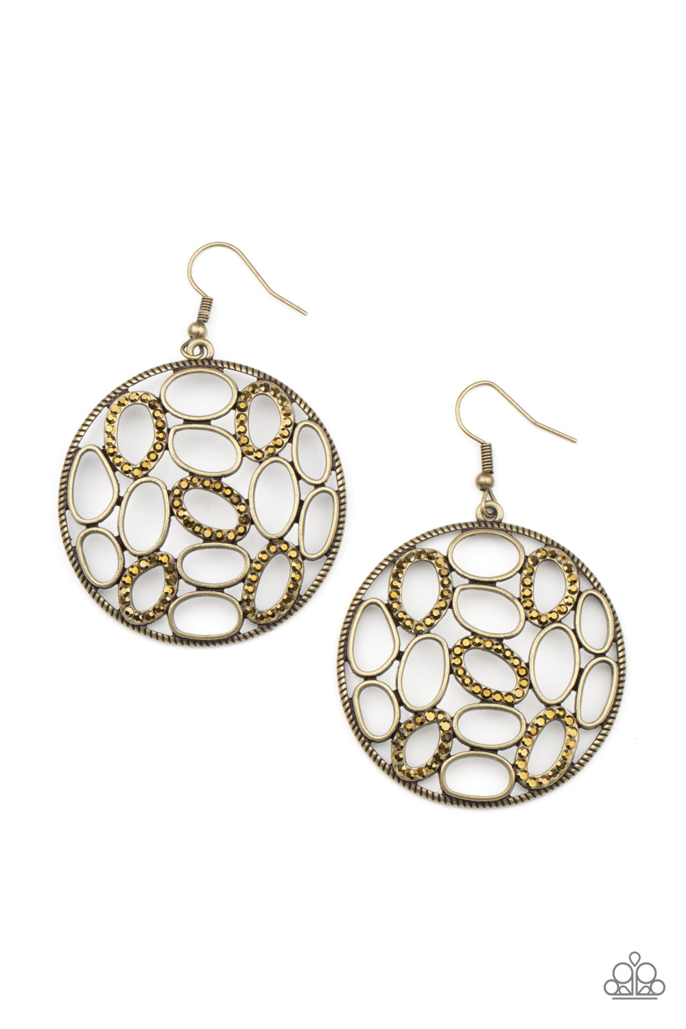 Paparazzi Watch OVAL Me - Brass Earrings