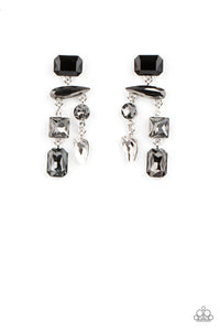 Paparazzi Hazard Pay - Silver Earrings