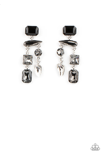 Paparazzi Hazard Pay - Silver Earrings