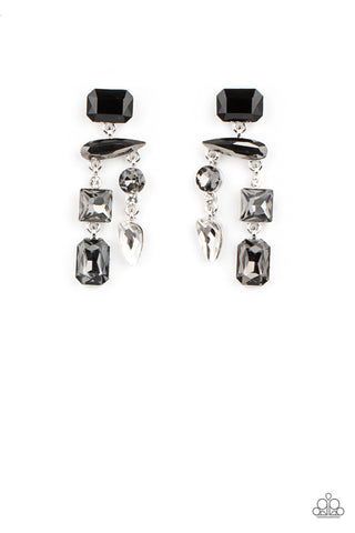 Paparazzi Hazard Pay - Silver Earrings