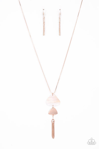 Paparazzi TIDE You Over - Rose Gold Necklace