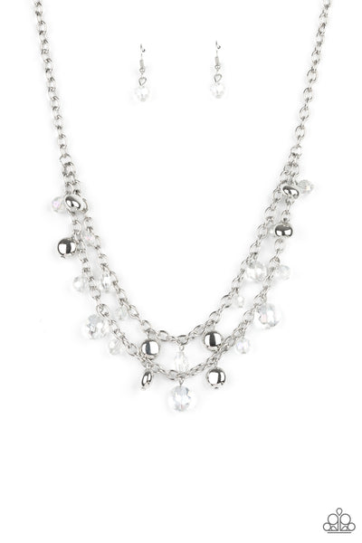 Paparazzi Ethereally Ensconced - White Necklace