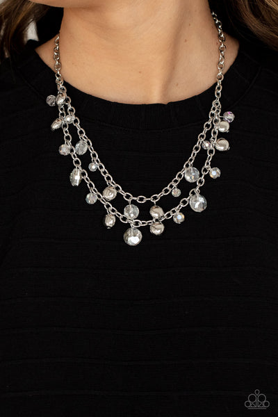 Paparazzi Ethereally Ensconced - White Necklace