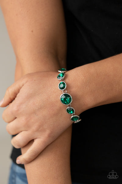 Paparazzi Lustrous Luminosity - Green Bracelet