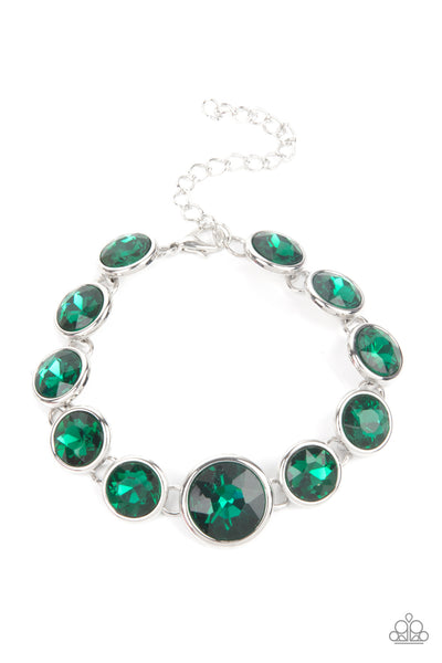 Paparazzi Lustrous Luminosity - Green Bracelet