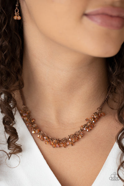 Paparazzi Let There Be TWILIGHT - Copper Necklace
