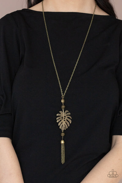 Paparazzi Palm Promenade - Brass Necklace