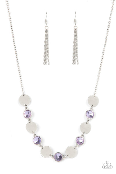 Paparazzi Refined Reflections - Purple Necklace