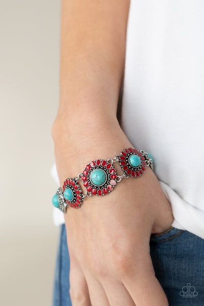 Paparazzi Bodaciously Badlands - Red Bracelet