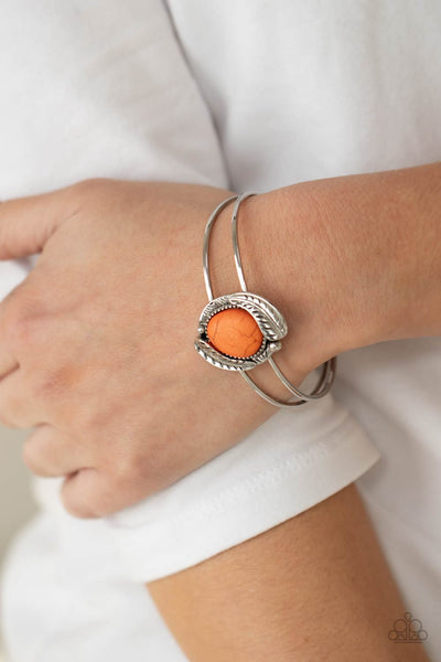 Paparazzi Living Off The BANDLANDS - Orange Bracelet