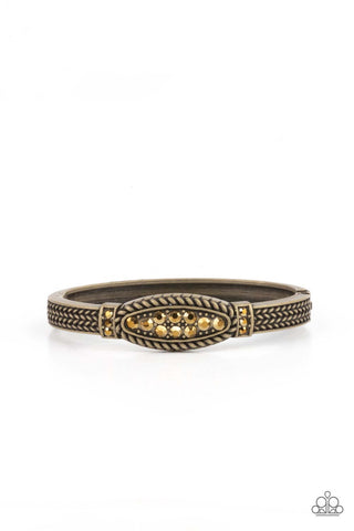 Paparazzi Locked in Luster - Brass Bracelet