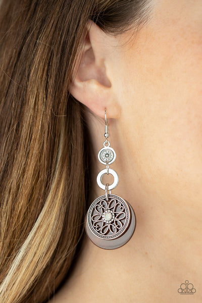 Paparazzi Royal Marina - Brown Earrings