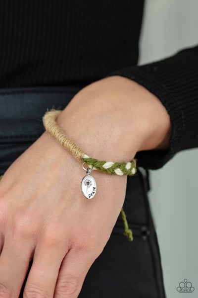 Paparazzi Perpetually Peaceful - Green Bracelet