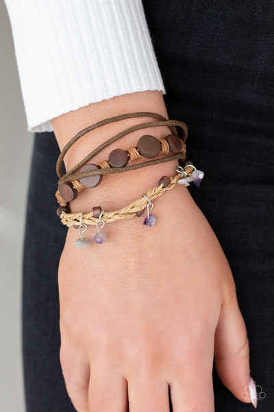 Paparazzi Run The Rapids - Purple Bracelet