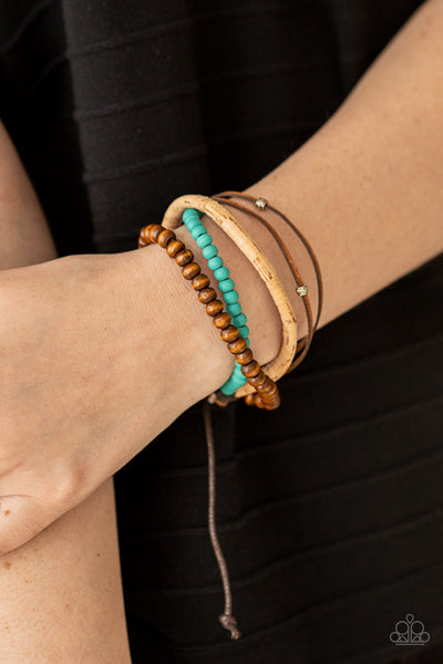Paparazzi STACK To Basics - Blue Bracelet