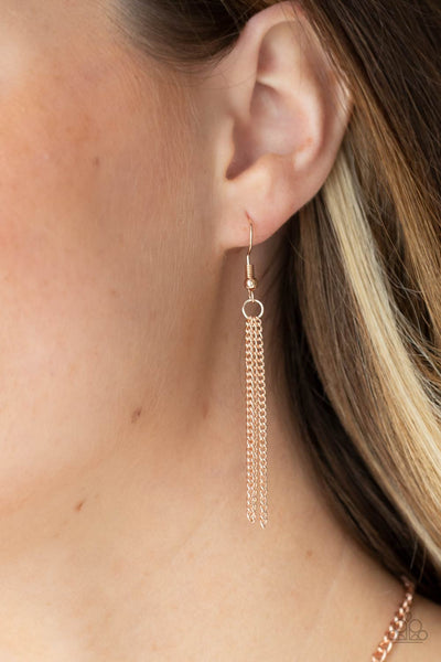 Paparazzi So Mod - Rose Gold Necklace