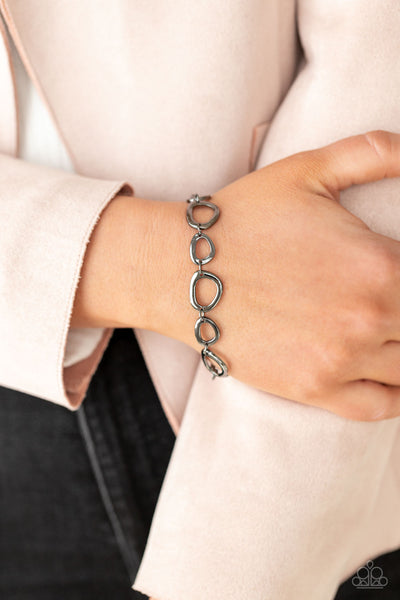 Paparazzi All That Mod - Black Bracelet