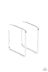 Paparazzi Material Girl Magic - Silver Earrings