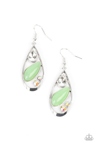 Paparazzi Harmonious Harbors - Green Earrings