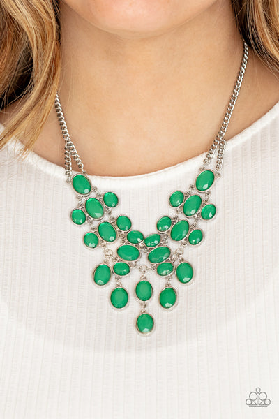 Paparazzi Serene Gleam - Green Necklace