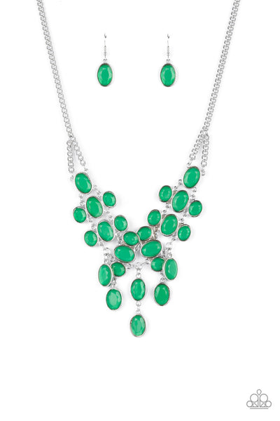 Paparazzi Serene Gleam - Green Necklace