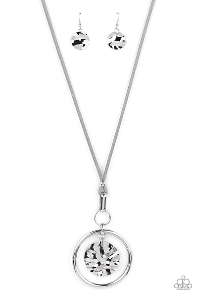 Paparazzi CORD-inated Effort - Silver Necklace
