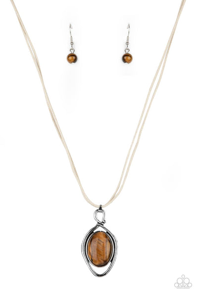 Paparazzi Desert Mystery - Brown Necklace