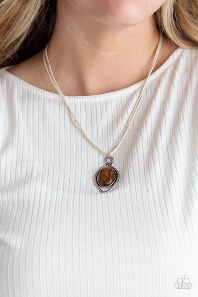 Paparazzi Desert Mystery - Brown Necklace