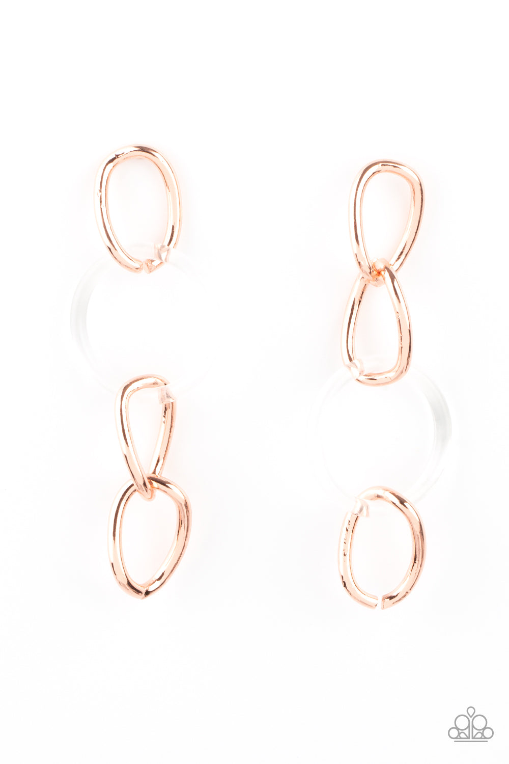 Paparazzi Talk In Circles - Copper Earrings