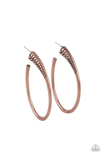 Paparazzi Fully Loaded - Copper Earrings