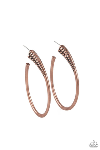 Paparazzi Fully Loaded - Copper Earrings