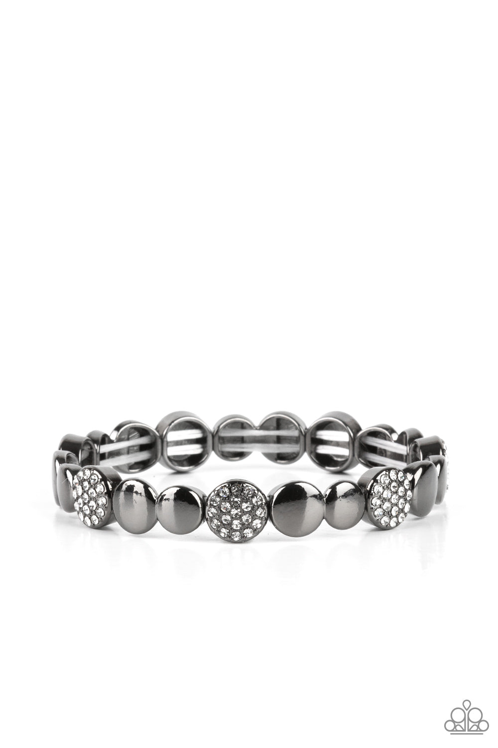 Paparazzi Dimensional Dazzle - Black Bracelet