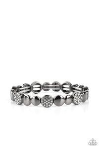 Paparazzi Dimensional Dazzle - Black Bracelet