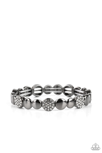 Paparazzi Dimensional Dazzle - Black Bracelet