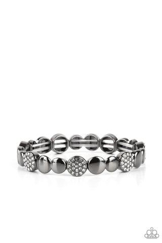 Paparazzi Dimensional Dazzle - Black Bracelet
