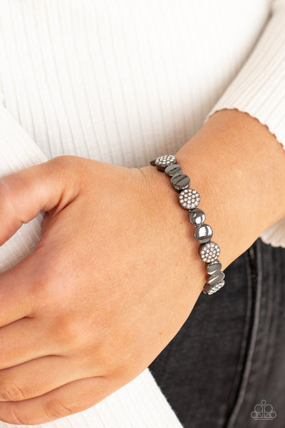 Paparazzi Dimensional Dazzle - Black Bracelet