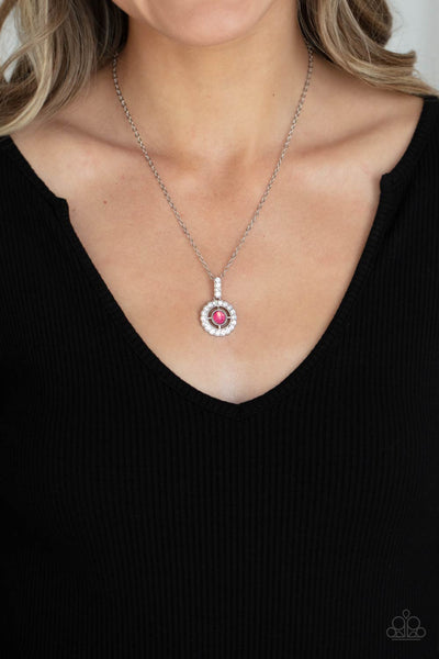 Paparazzi Springtime Twinkle - Pink Necklace