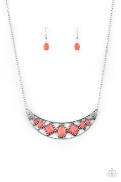 Paparazzi Emblazoned Era - Pink Necklace