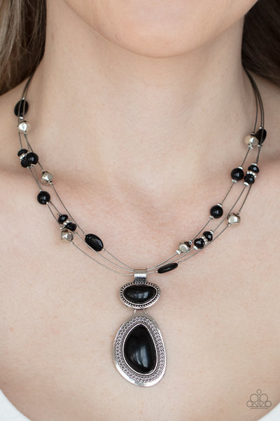 Paparazzi Discovering New Destinations - Black Necklace
