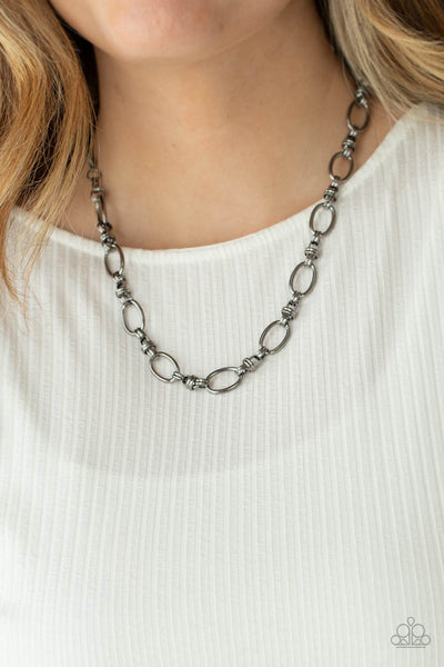 Paparazzi Defined Drama - Black Necklace