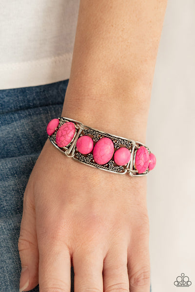 Paparazzi Southern Splendor - Pink Bracelet