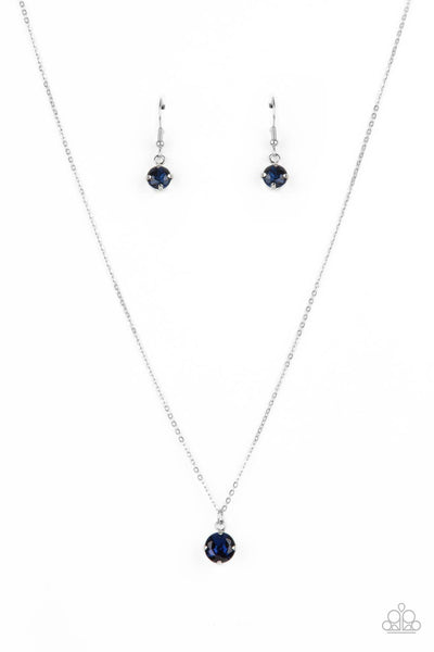 Paparazzi Undeniably Demure - Blue Necklace