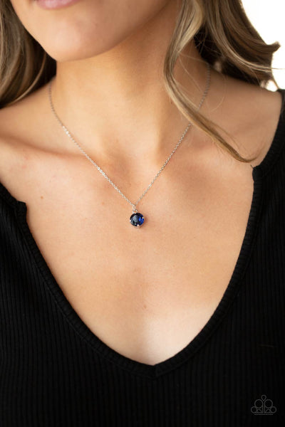 Paparazzi Undeniably Demure - Blue Necklace
