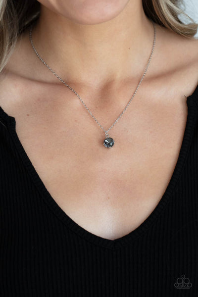 Paparazzi Undeniably Demure - Silver Necklace