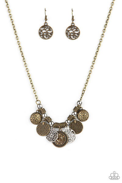 Paparazzi To Coin A Phrase - Brass Necklace