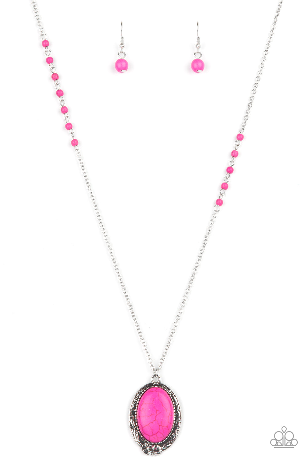 Paparazzi Plateau Paradise - Pink Necklace