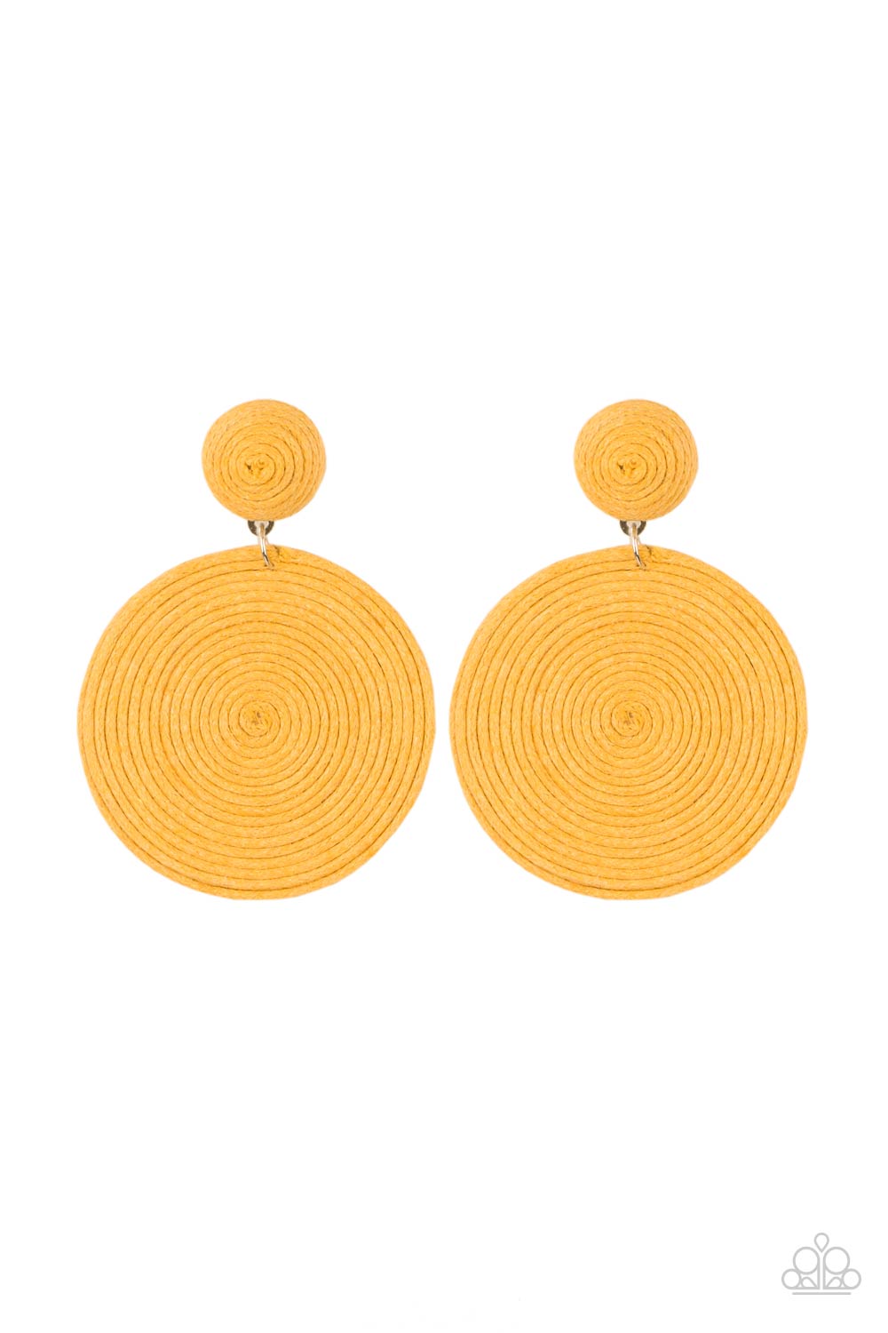 Paparazzi Circulate The Room - Yellow Earrings